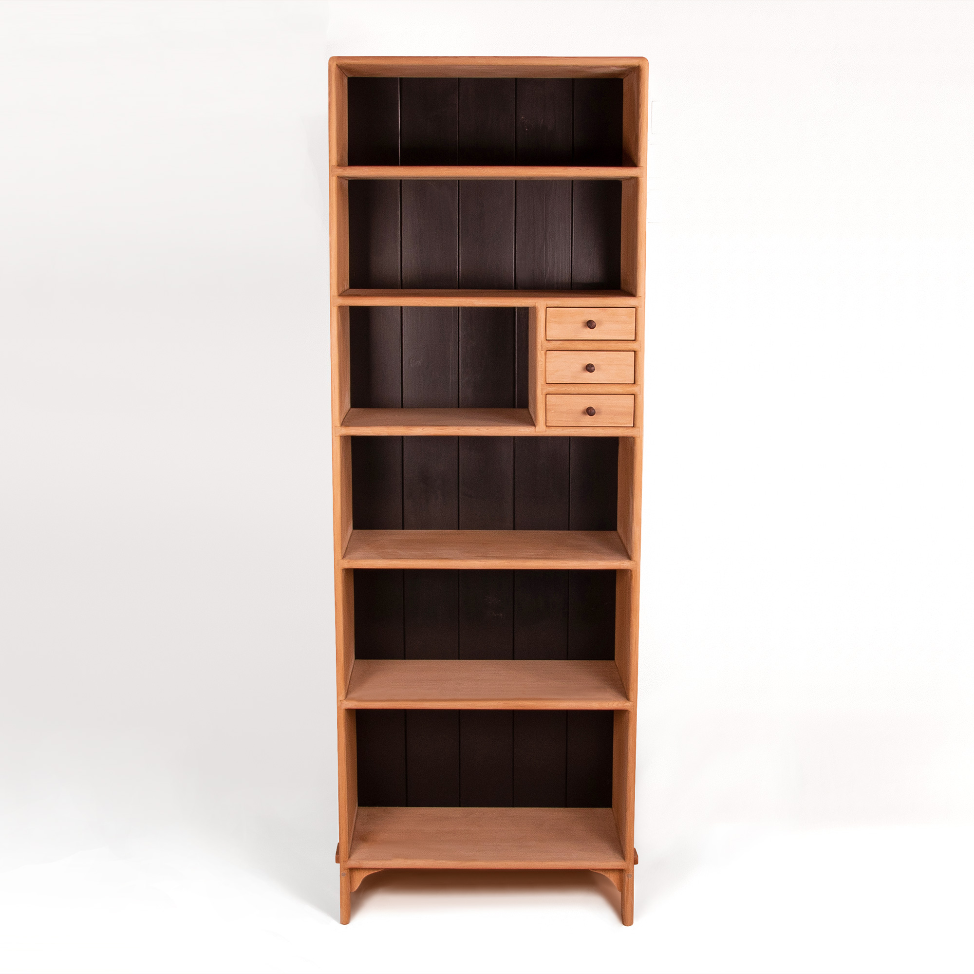 Western Cedar Bookcase With Drawers Marc Springer Furniture Maker